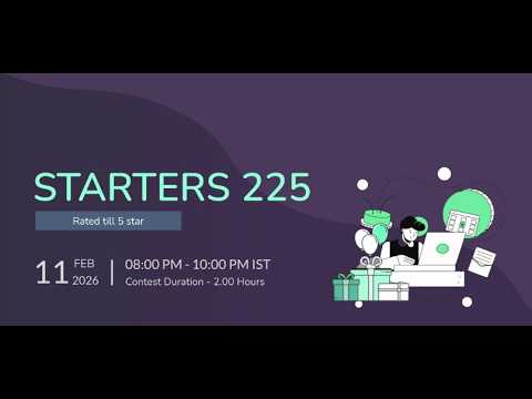 All Even Codechef Solution || Starter 225D Contest Solution #codechef #coding #python