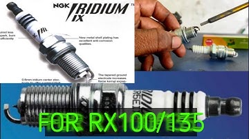 Rx 100/135, rx z,, iridium spark plug change ,,,,, spark plug difference