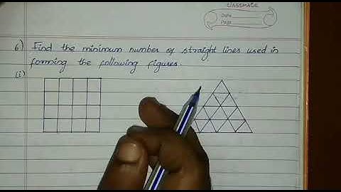 Exercise 6.3/ 6. Find the minimum number of straight lines used in forming the following figures.