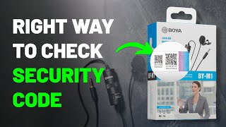 This is the right way to check Security Code of Boya BY-M1 Mic | How to check Boya Mic Authenticity?