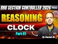 RRB Section Controller  Reasoning 2026 | Clock Part-01 | By Manish Sir | KGS Railway Exams