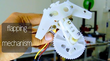 Checking the flapping mechanism with the bldc motor | 3d print |