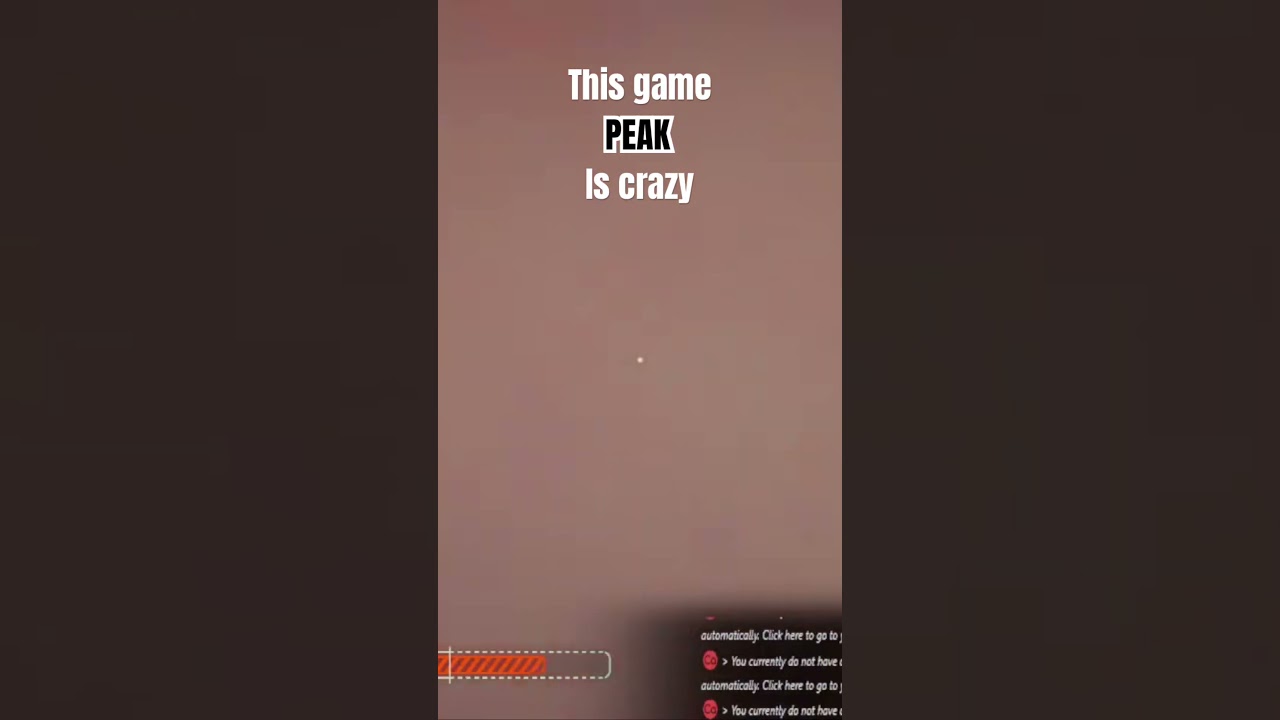 What it's like to play PEAK 