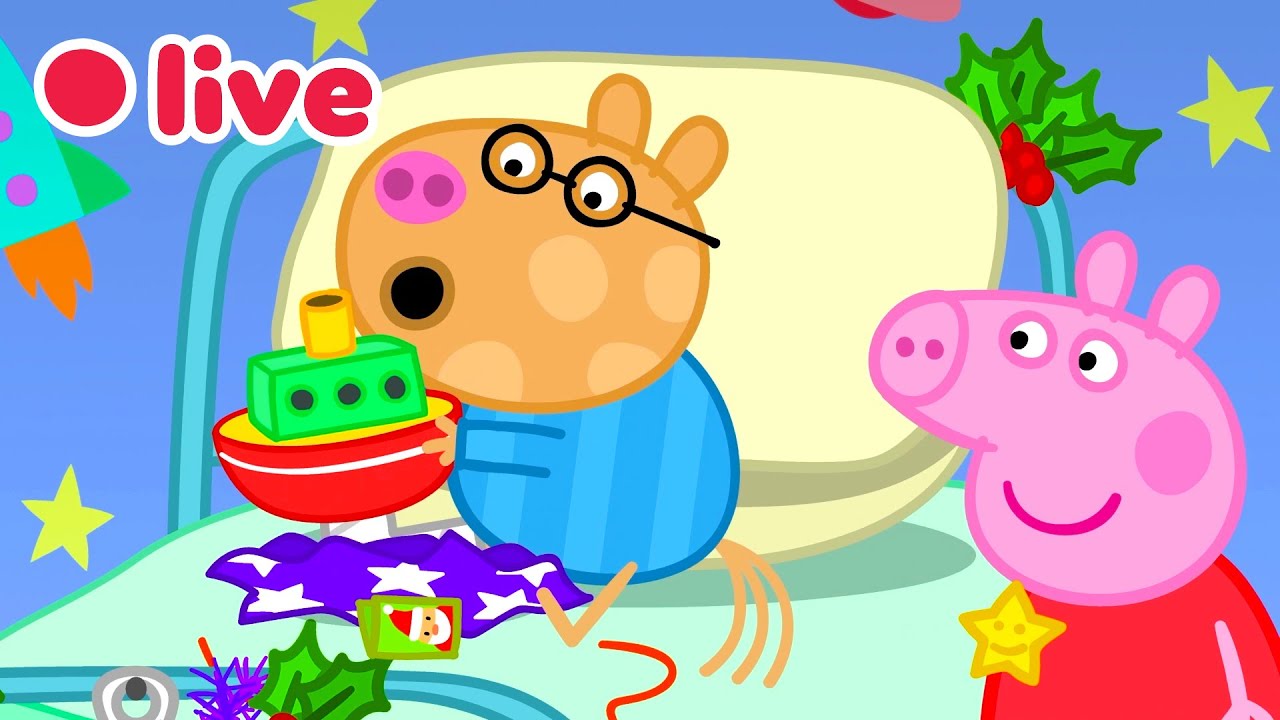 🔴 LIVE Peppa Pig Christmas Episodes! 🎄 Peppa Pig Full Episodes ☃️ Peppa Pig at Christmas