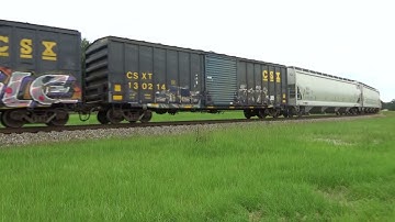 CSX 801 * Amazing 2nd Gen K5HL* Leads F700-26 Outta Hamlet Headed Southbound