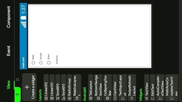 Sketchware pro me Radio group button 🔘✅ AIDE studio me Radio group button 👈