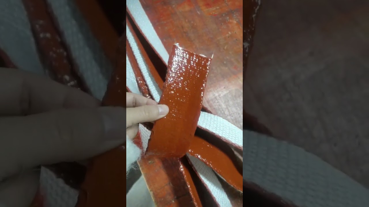 Silicone rubber coated fiberglass tape 