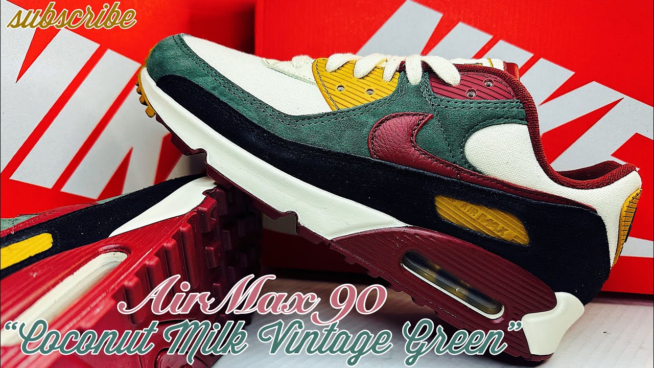 Men\'s Size 8- Nike Air Max 90 Coconut Milk Vintage Green Shoes HQ3609-113 NEW Nike Air Max 90 Coconut Milk Vintage Green HQ3609-113 main image 2