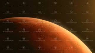 Animation of the rotating red planet Mars