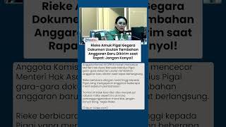 Rieke Cecar Pigai Gegara Dokumen Usulan Tambahan Anggaran Baru Dikirim saat Rapat: Jangan Konyol!