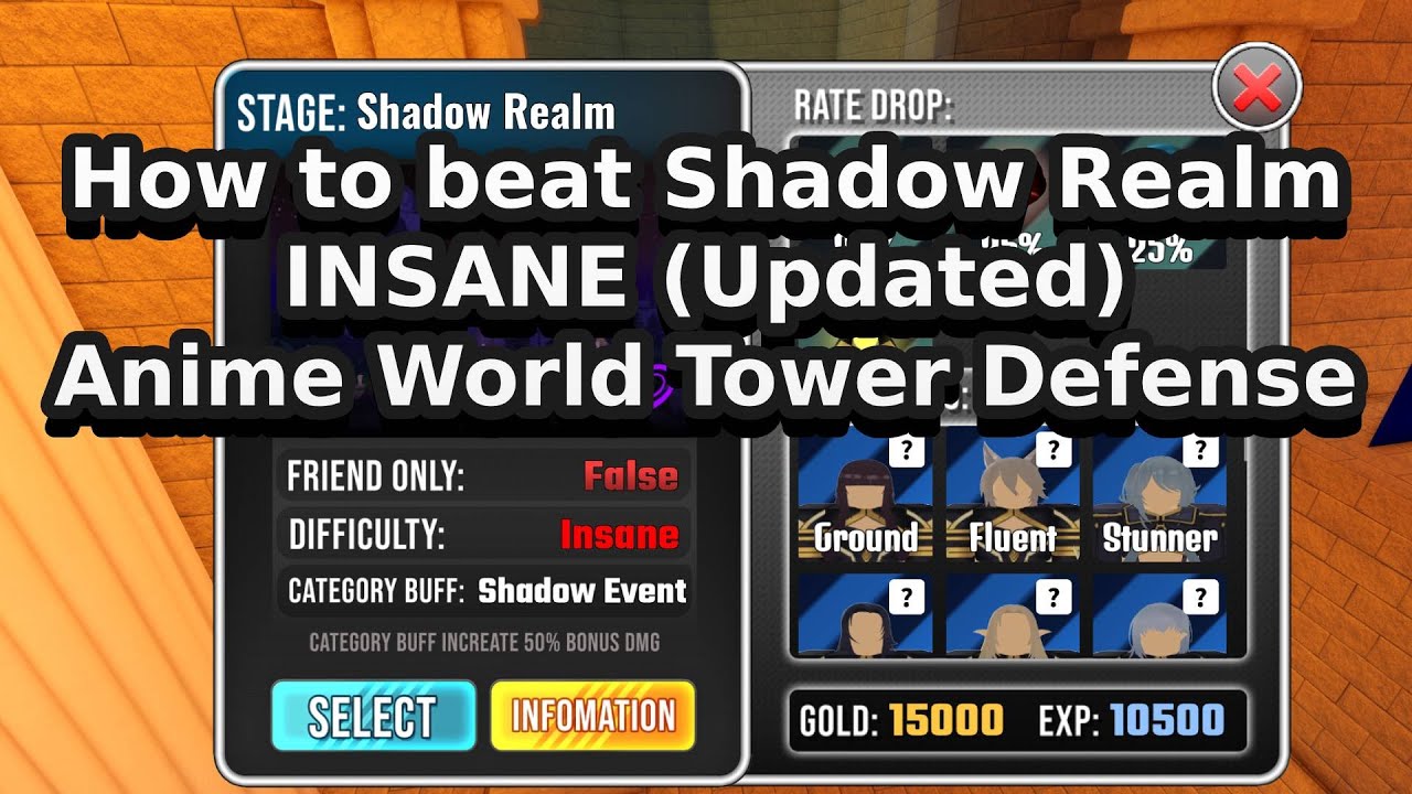 Anime World Tower Defense How beat the new Legend Stage on Insane  (Outdated) 