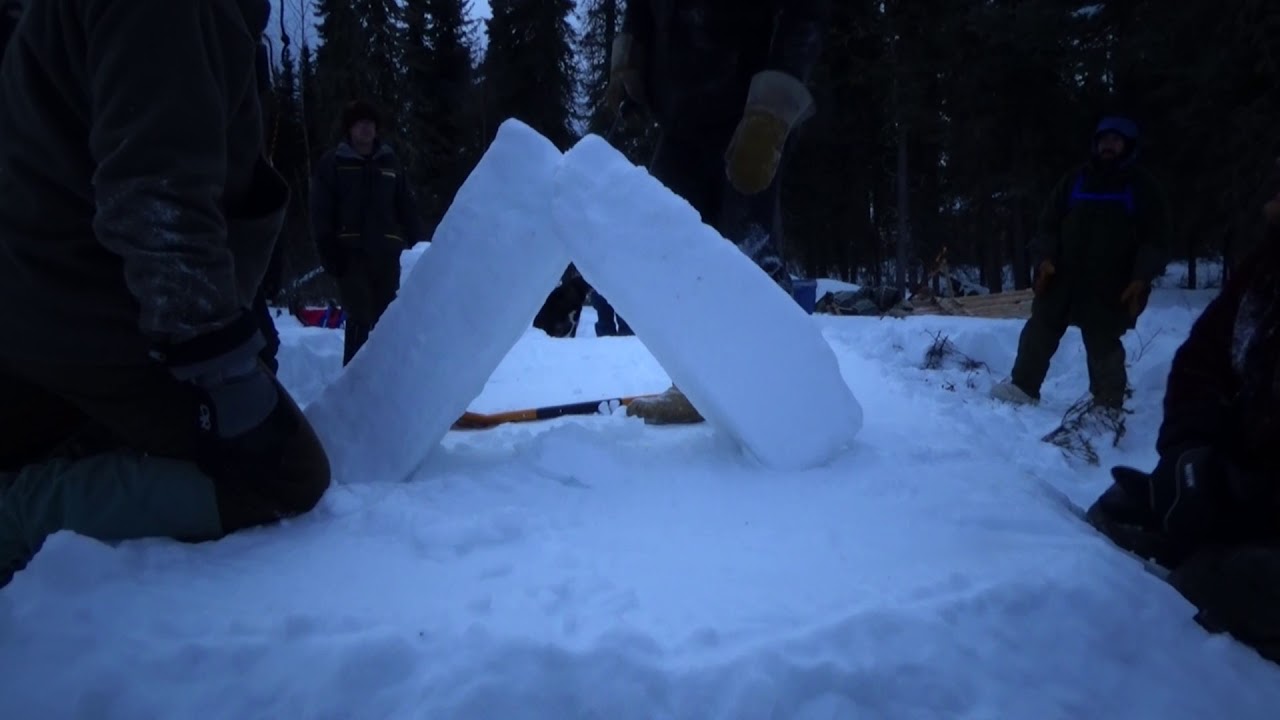 Snow Shelters 2 Aframe Trench Shelter YouTube