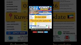 📍Kuwait hiring for oils and gas project 🇰🇼| Kuwait jobs update 2026 #kuwaitjobs #gulfjobs