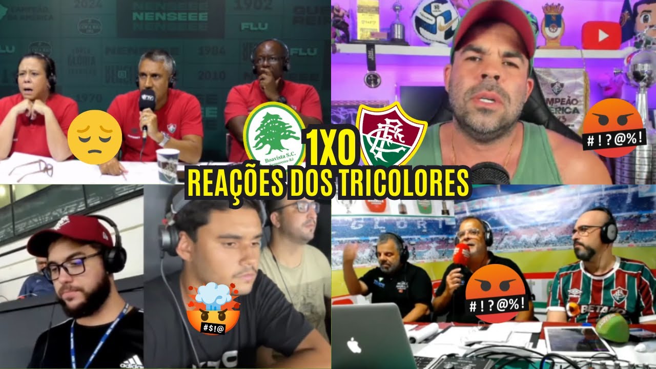 REAÇÕES DOS TRICOLORES REVOLTADOS COM DERROTA DE 1 A 0  PRO BOA VISTA - TAÇA GUANABARA 2026