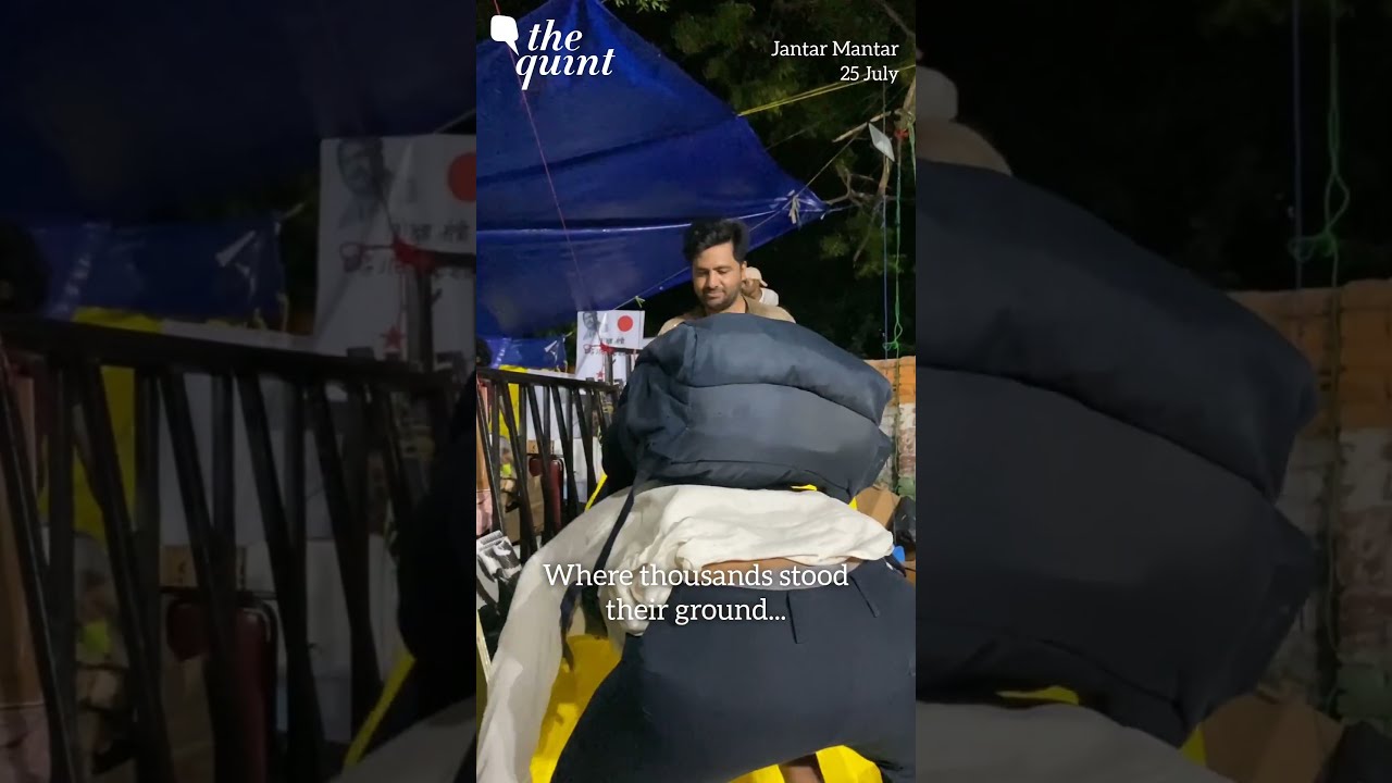 CJP Ends Protest At Jantar Mantar, Volunteers Packing Things Up | The Quint