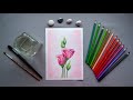 PAINT WITH ME: Rose flower. Drawing idea