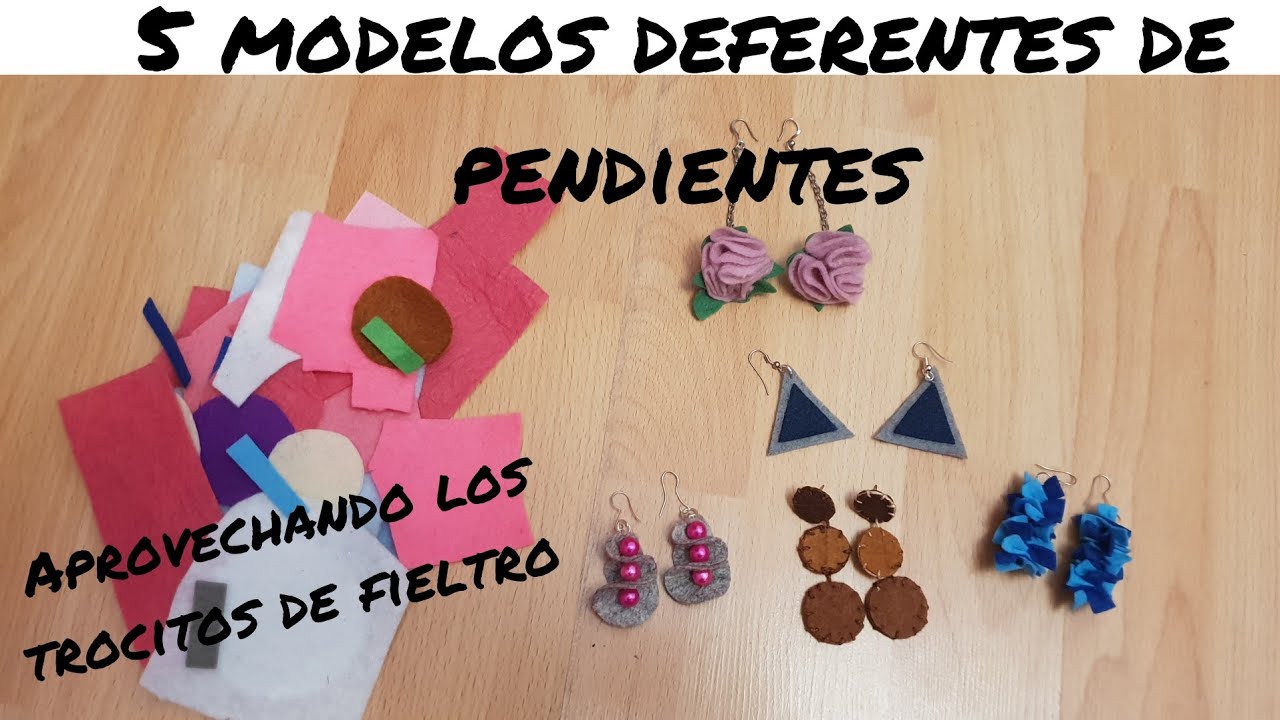 Reciclamos fieltro y nos hacemos pendientes!!!