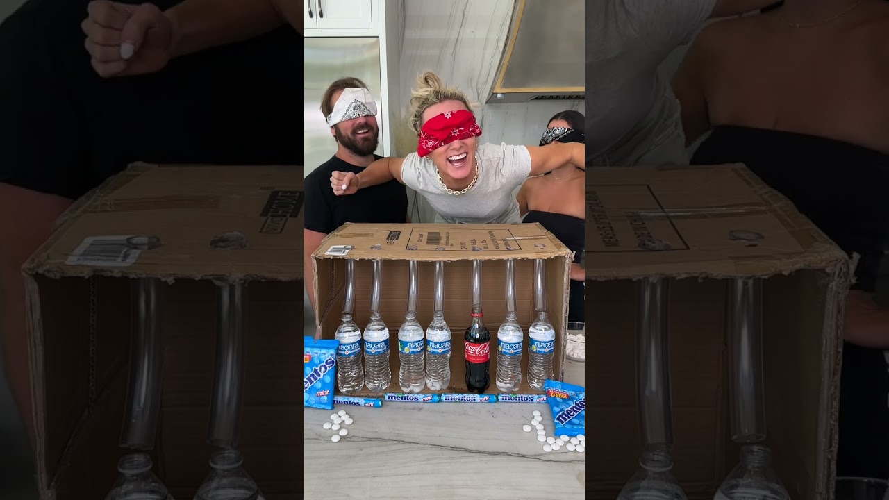 DON'T TRY THIS: Mentos and Soda Experiment😳