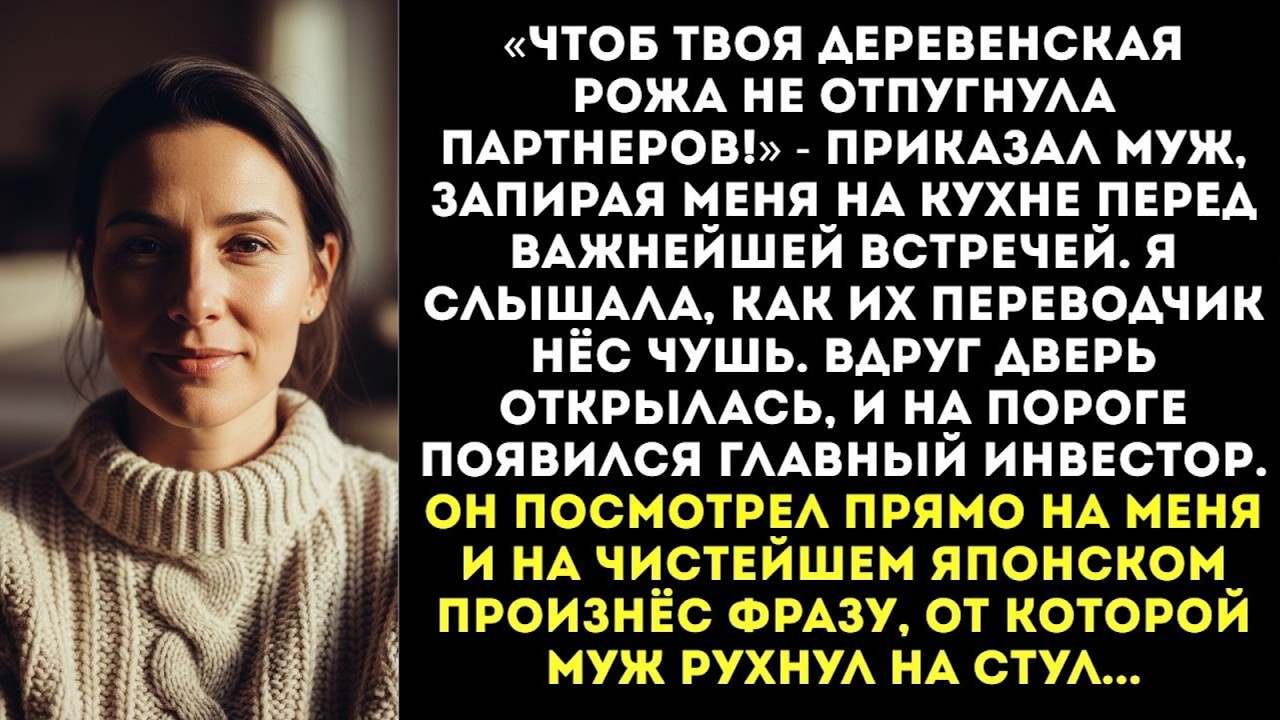 «СИДИ НА КУХНЕ И НЕ ПОЗОРЬ МЕНЯ!» — прошипел муж, когда приехали его японские инвесторы...