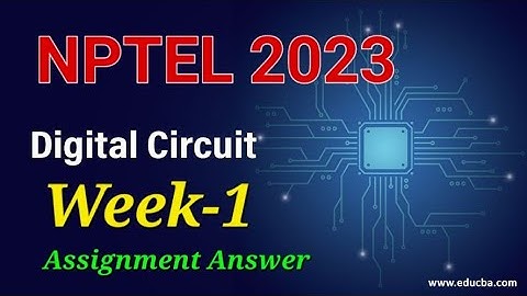 Digital Circuits ||Week-1 Assignment Answer || Nptel 2023 #Nptel
