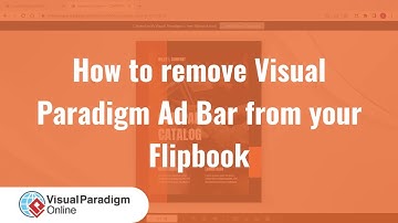 How to Remove Visual Paradigm Ad Bar from your Flipbook