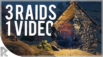 3 Raids, 1 Video! (Part 1) - Rust Survival with Friends #22 (Let