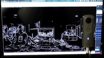 RICOH THETA Real-Time Edge Detection - OpenCV and Python