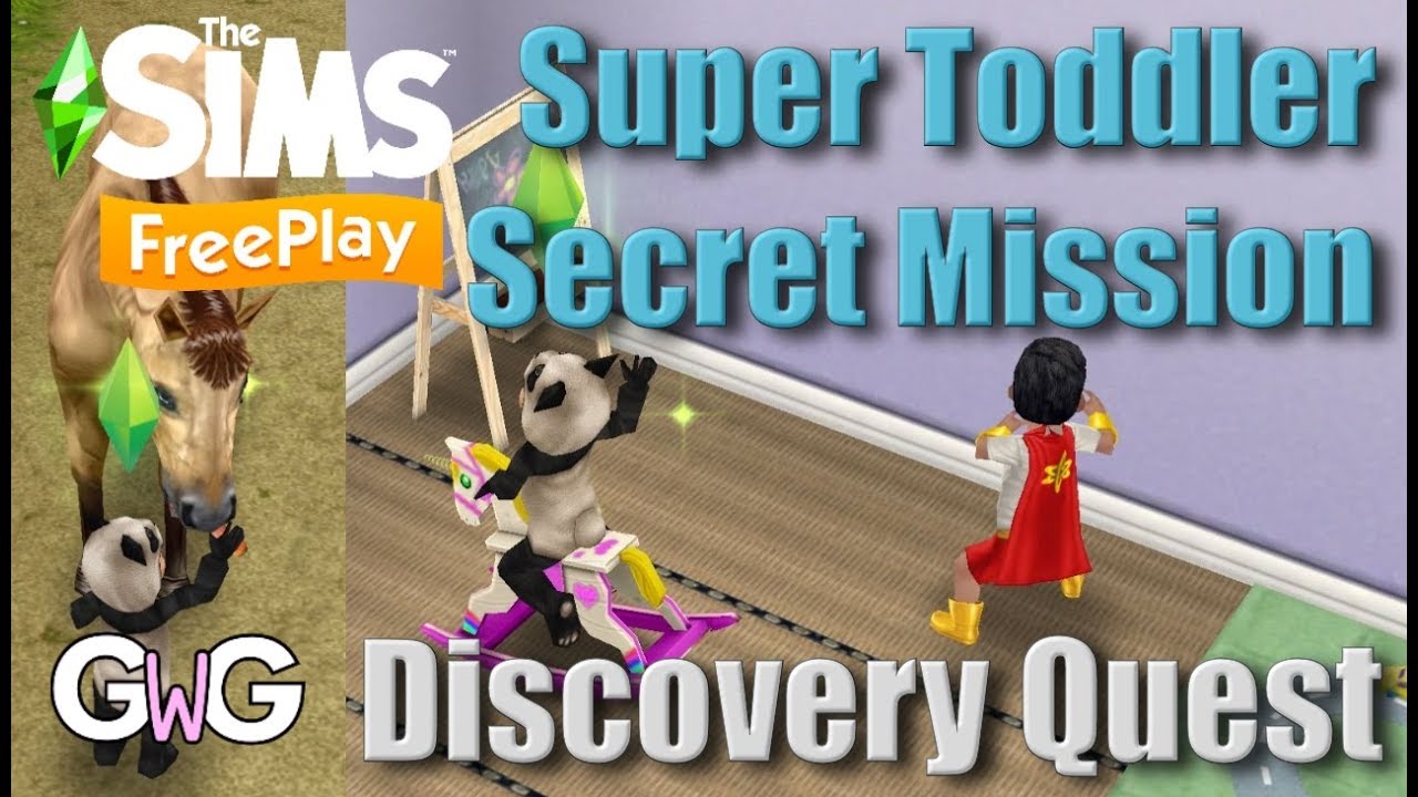 The Sims Freeplay Super Toddler Secret Mission Quest YouTube