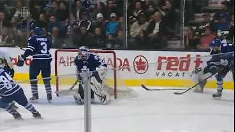 Cody Franson lifts Sidney Crosby into the boards T...