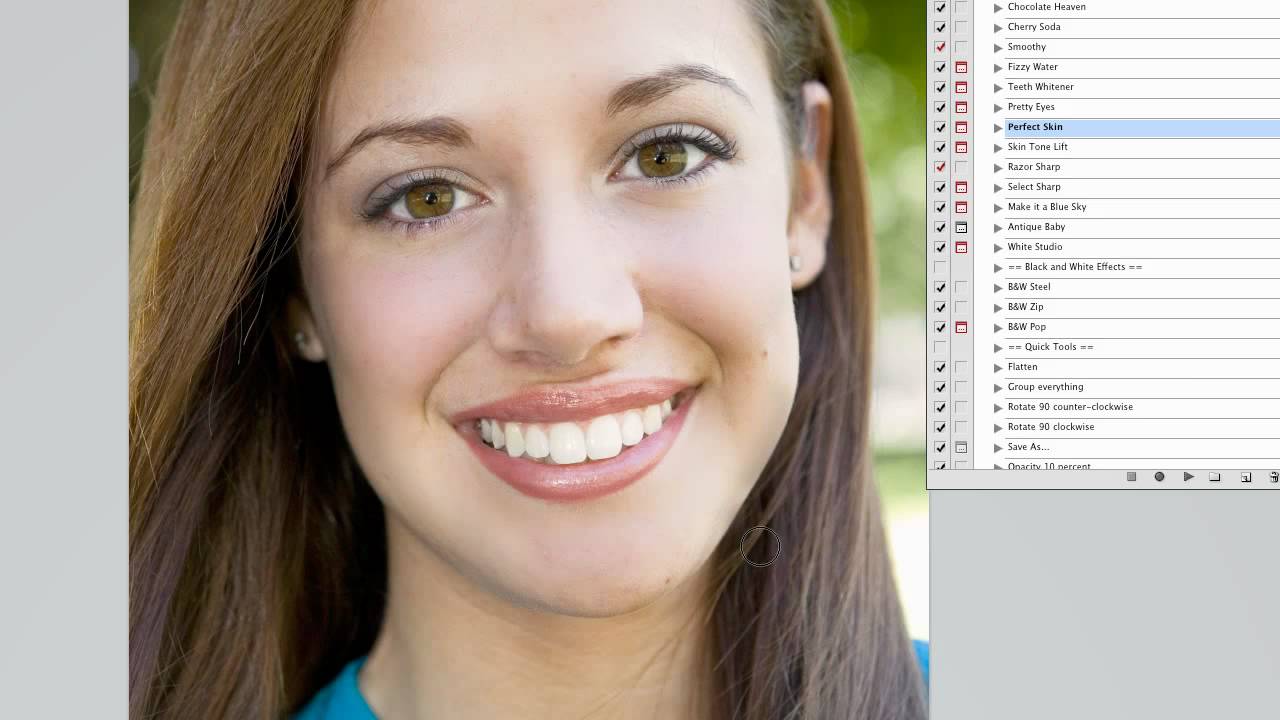 Perfect Skin, Whiten Teeth, and Pretty Eyes with Photoshop 