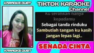 Senada Cinta - Iwan ft Mehnaz Karaoke Duet Tanpa Vocal Cowok | Dangdut Cover Duet Smule Ikke Putri