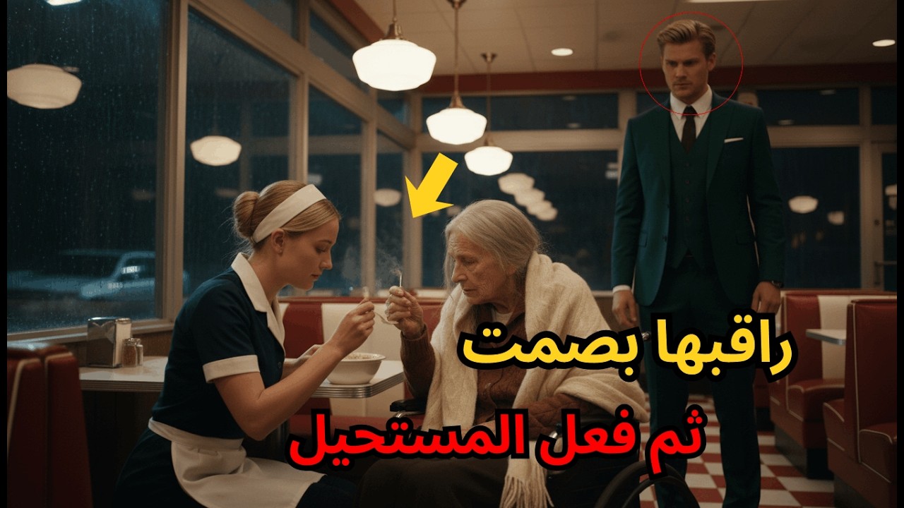 نادلة تُعامل رجلًا معاقًا باحترام… ولم تكن تعلم أن ابنه ملياردير!