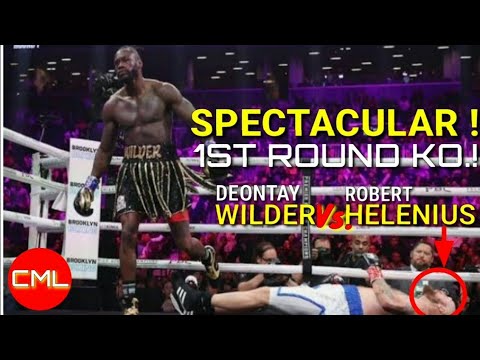 WILDER VS. HELENIUS! SPECTACULAR FIRST ROUND KNOCKOUT! FULL FIGHT HIGHLIGHTS!
