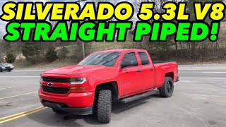 Straight Piped Chevy Silverado 5.3L V8 w/ Dual Exhaust!
