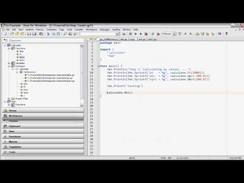 Zeus IDE Go Language Autocomplete