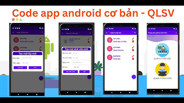 Đồ án Android cơ bản - App quản lý sinh viên csdl sqlite