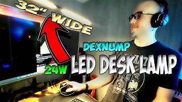 Unboxing and Demo - Dexnump 24W 32" Wide Double Head Architect Desk Lamp 2023