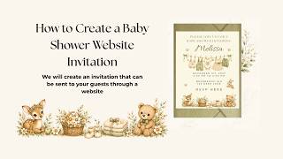 Editable Baby Shower Website Invitation Tutorial | Canva Digital Invite + RSVP Form & Guest Tracker