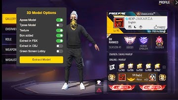 Free Fire 3D Model Extract @No_Rules_YT_