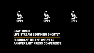 Hurricane Helene One-Year Anniversary Press Conference | St. Pete, FL