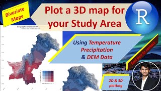 Creación de impresionantes mapas 3D de Pakistán utilizando datos climáticos y DEM en R | Tutorial... screenshot 1