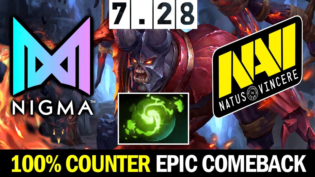 100% Counter Beautiful Comeback — NIGMA vs NAVI 7.28 New Patch