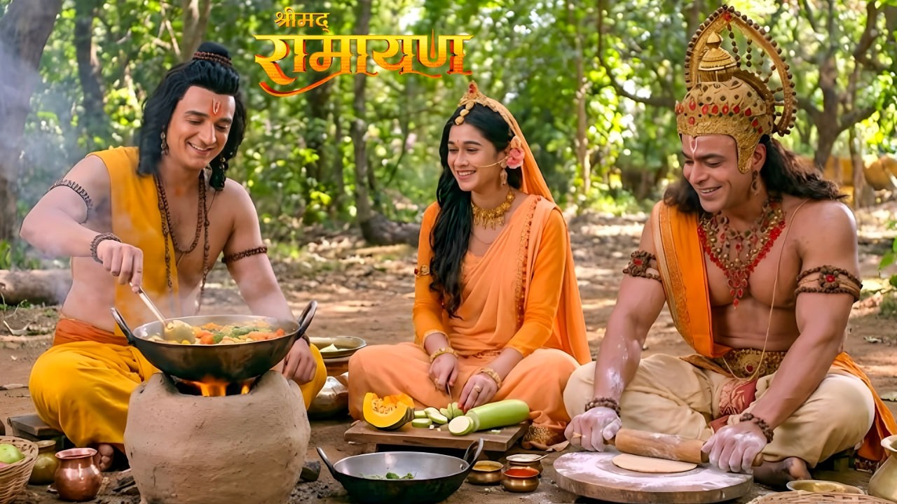 श्री राम, माता सीता और हनुमान ने साथ में दिव्य भोजन  || Shrimad Ramayan | Full Episode ||