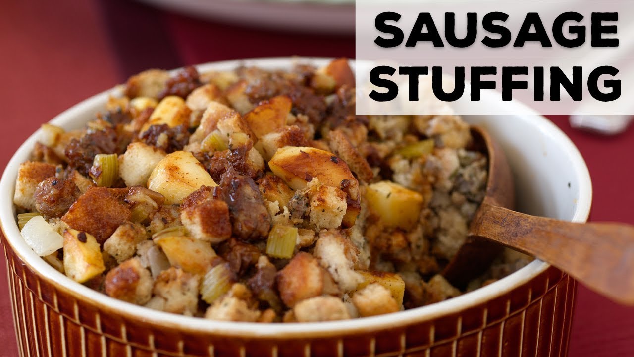 Sausage, Apple and Sage Stuffing | How to Boil Water | Food Network