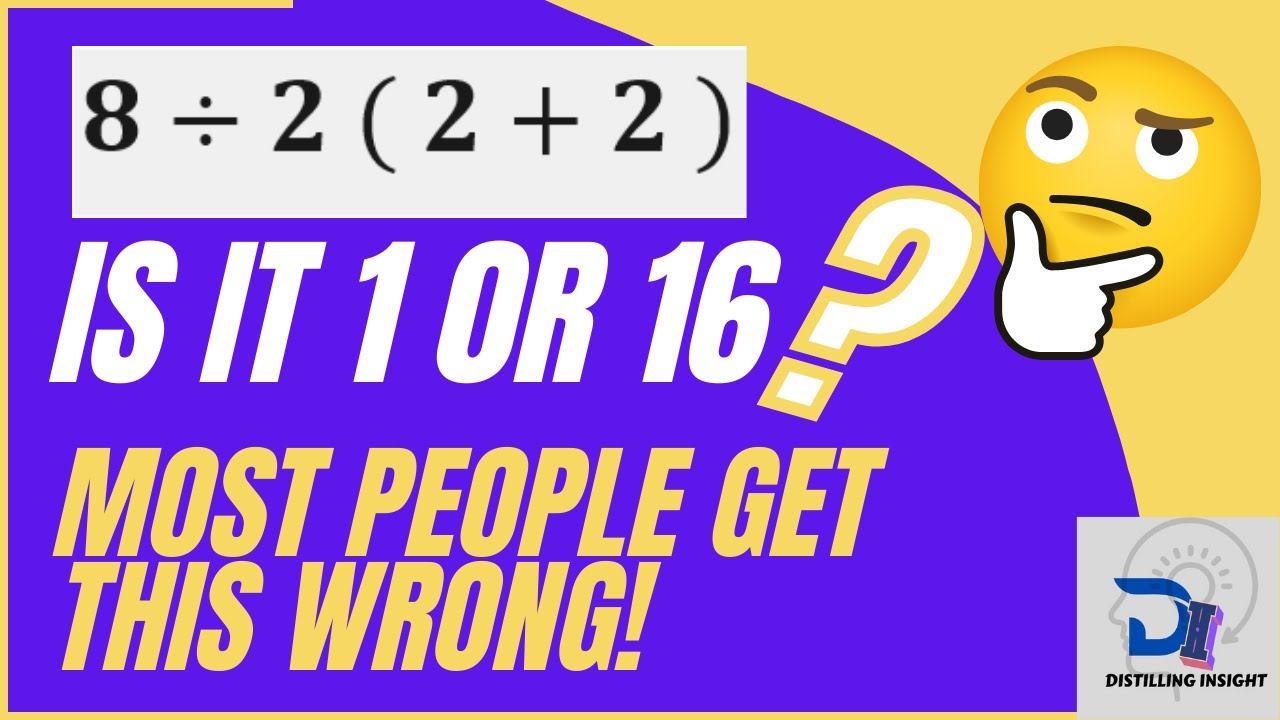 Most Disgusting Math Problem Viral Math Problem Explained: 8 ÷ 2(2+2) – Why Most People Get It Wrong ...