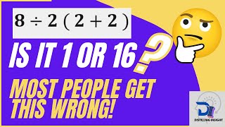 Viral Math Problem Explained: 8 ÷ 2(2+2) – Why Most People Get It Wrong!