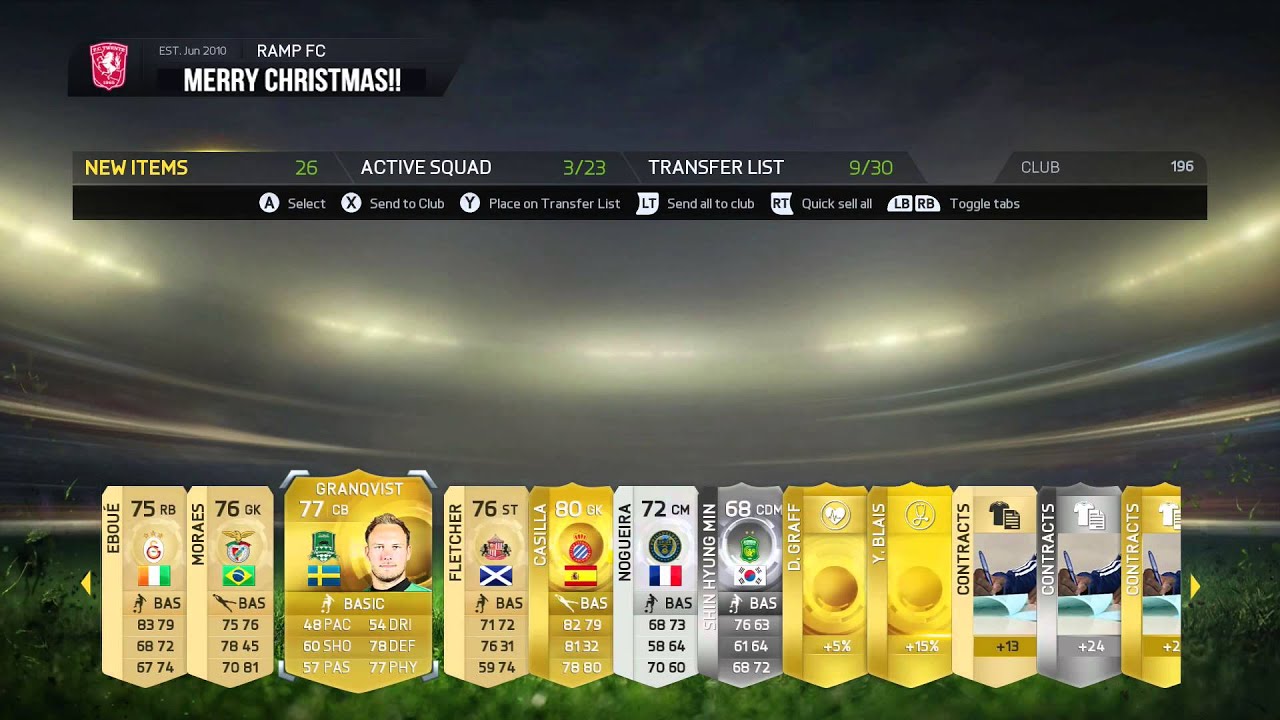 CHRISTMAS DAY MEGA PACKS - FIFA 15