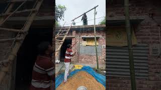 ধনে ছাদে তোলার বালতি পদ্ধতি #video #viral #reels