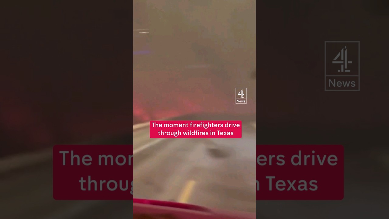 Firefighters traverse wildfires in Texas