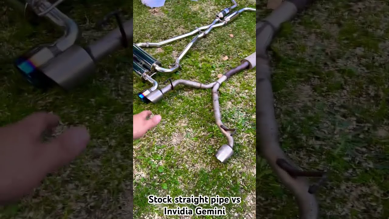 350z Invidia Gemini Exhaust Vs Stock Straight Pipe Z33 Jdm
